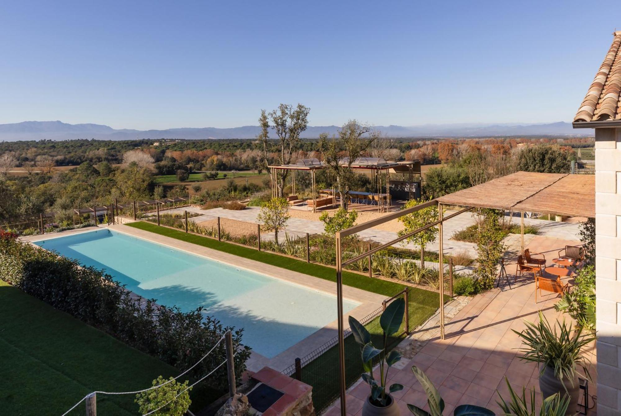 Can Bufi Espectacular Casa Con Piscina Interior Льягостера Экстерьер фото