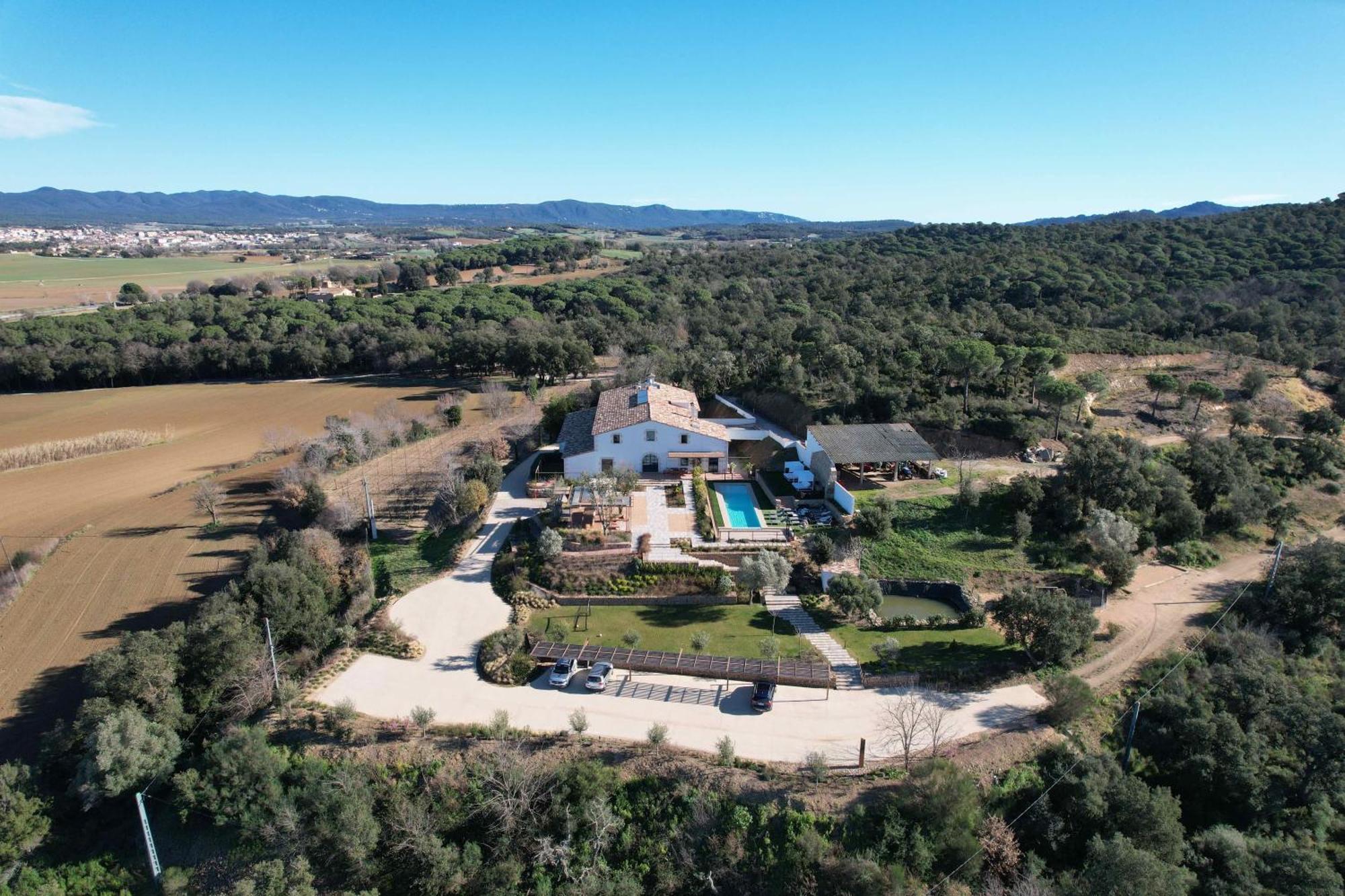 Can Bufi Espectacular Casa Con Piscina Interior Льягостера Экстерьер фото